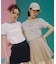 ハートプリント&ワニリンガー Tシャツ