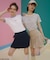 ハートプリント&ワニリンガー Tシャツ