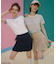 ハートプリント&ワニリンガー Tシャツ