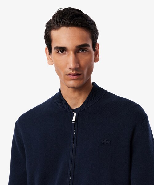 ウールブレンドニット ジャケット ドライバーズニット｜ラコステの通販