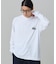 【オンライン限定】LACOSTE オーバーサイズ バックプリント ロングスリーブTシャツ