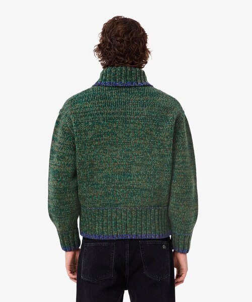 ミックスカラーローゲージニットジップセーター｜ラコステの通販