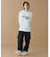 【オンライン限定】LACOSTE 鹿の子オーバーサイズプリント ロングスリーブTシャツ
