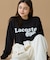 【オンライン限定】LACOSTE 鹿の子オーバーサイズプリント ロングスリーブTシャツ