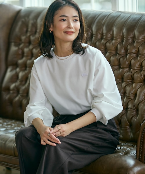 オンライン限定】LACOSTE バルーンスリーブ サイドスリット オーバー