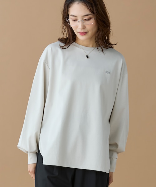 オンライン限定】LACOSTE バルーンスリーブ サイドスリット オーバー