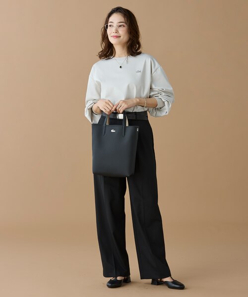 オンライン限定】LACOSTE バルーンスリーブ サイドスリット オーバー