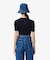 3Dニッティングショートスリーブメリノウールセーター