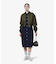 ロングデニムシャツドレス / シャツワンピース ウエストベルト付き