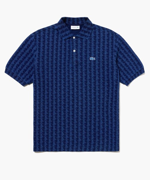 インディゴ鹿の子地ポロシャツ｜ラコステの通販｜&mall（アンドモール