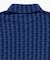 インディゴ鹿の子地ポロシャツ