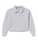 クロップド丈 ポロニットスウェットシャツ