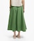 ストレッチタイプライター ギャザー フレアスカート マキシ丈