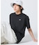 二層構造 消臭 速乾 UVカット ワンポイント アウトラインロゴクルーネック半袖Tシャツ