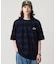 オーバーサイズ パイル地切り替え同色ボーダーTシャツ