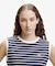 ノースリーブボーダーTシャツ