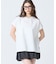 【オンライン限定】LACOSTE オーバーサイズ フレンチスリーブ サイドスリット クルーネックTシャツ