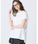 【オンライン限定】LACOSTE オーバーサイズ フレンチスリーブ サイドスリット クルーネックTシャツ