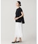 【オンライン限定】LACOSTE オーバーサイズ フレンチスリーブ サイドスリット クルーネックTシャツ