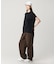 【オンライン限定】LACOSTE オーバーサイズ フレンチスリーブ サイドスリット クルーネックTシャツ
