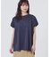 【オンライン限定】LACOSTE オーバーサイズ フレンチスリーブ サイドスリット クルーネックTシャツ