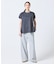 【オンライン限定】LACOSTE オーバーサイズ フレンチスリーブ サイドスリット クルーネックTシャツ