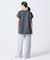 【オンライン限定】LACOSTE オーバーサイズ フレンチスリーブ サイドスリット クルーネックTシャツ