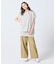 【オンライン限定】LACOSTE オーバーサイズ フレンチスリーブ サイドスリット クルーネックTシャツ