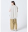 【オンライン限定】LACOSTE オーバーサイズ フレンチスリーブ サイドスリット クルーネックTシャツ