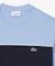配色パイピングパネルボーダーTシャツ