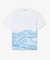 クローズアップワニロゴプリントTシャツ