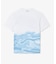 クローズアップワニロゴプリントTシャツ