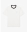 配色ネックリブリンガーネックTシャツ