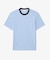 配色ネックリブリンガーネックTシャツ