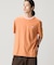 配色ネックリブリンガーネックTシャツ