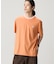 配色ネックリブリンガーネックTシャツ