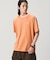 配色ネックリブリンガーネックTシャツ