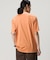 配色ネックリブリンガーネックTシャツ