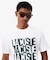リピートロゴプリントコットンTシャツ