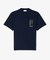 テニスグラフィックステッチ&プリントTシャツ