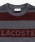 テクスチャーロゴ ボーダーロングスリーブTシャツ