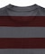 テクスチャーロゴ ボーダーロングスリーブTシャツ
