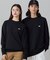 【オンライン限定】LACOSTE  オーバーサイズ 裏毛 バックプリント クルーネック スウェット