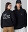 【オンライン限定】LACOSTE  オーバーサイズ 裏毛 バックプリント クルーネック スウェット