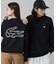 【オンライン限定】LACOSTE  オーバーサイズ 裏毛 バックプリント クルーネック スウェット