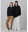 【オンライン限定】LACOSTE  オーバーサイズ 裏毛 バックプリント クルーネック スウェット
