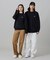【オンライン限定】LACOSTE  オーバーサイズ 裏毛 バックプリント クルーネック スウェット