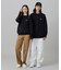 【オンライン限定】LACOSTE  オーバーサイズ 裏毛 バックプリント クルーネック スウェット
