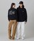 【オンライン限定】LACOSTE  オーバーサイズ 裏毛 バックプリント クルーネック スウェット