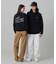 【オンライン限定】LACOSTE  オーバーサイズ 裏毛 バックプリント クルーネック スウェット
